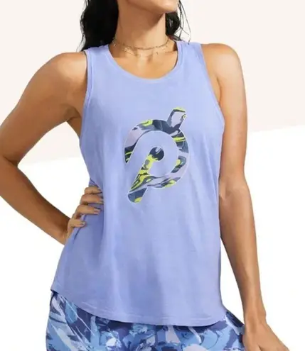 Peloton NWT Periwinkle Graphic Racerback Tank Top Size M