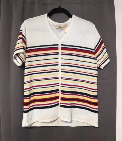 Bobbie Brooks Striped Knit V