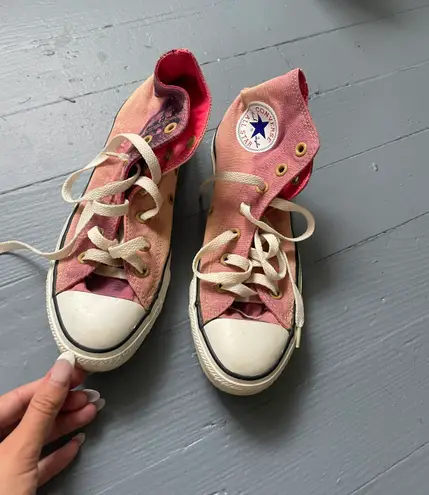 Converse Pink Hightop Sneakers