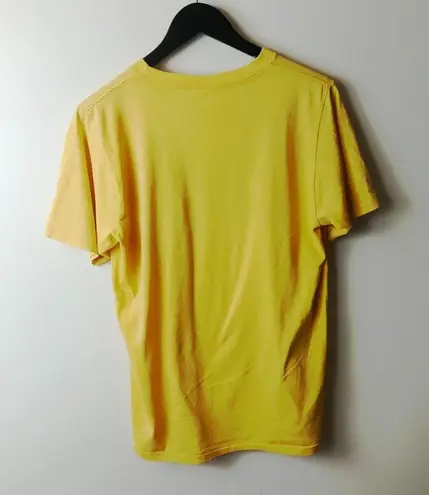 Distressed Vintage 80s Los Angeles Lakers World Champions T Shirt Yellow Medium