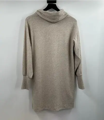 Maeve Anthropologie Cowl Neck Tunic Top Sweater Sand Beige Oatmeal Extra Small