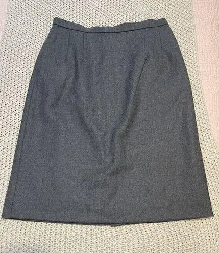 Pendleton  Vintage Petite Virgin Wool Pencil Skirt Size 10 Gray