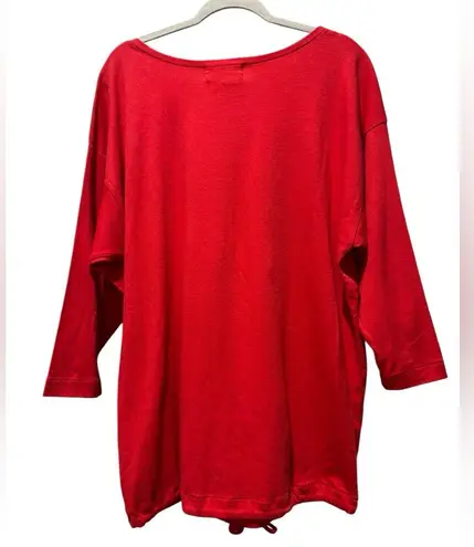 SPREE WOMAN Vintage 90’s Red Shirt with Gold Embellishments Size 2x Nautical