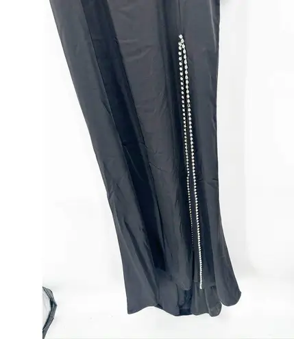 Mac Duggal 55706 Black Beaded Slit Sweetheart Evening Formal Gown Dress Sz 6 NWT