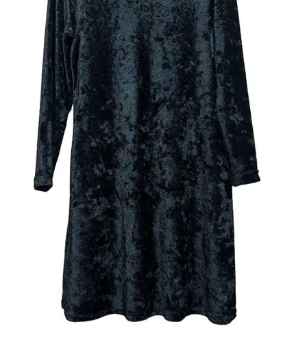 Molly Malloy 90’s Vintage Black Long Sleeve Stretchy Corduroy Short Dress