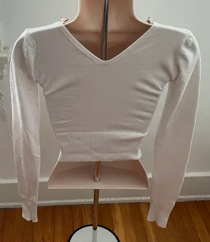 White Little Roses On V