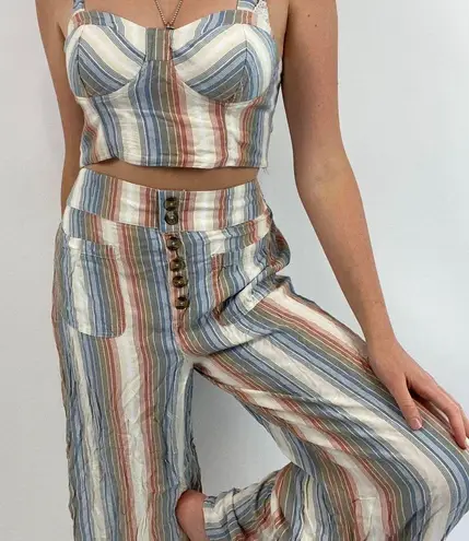 American Eagle Striped Two Piece Set