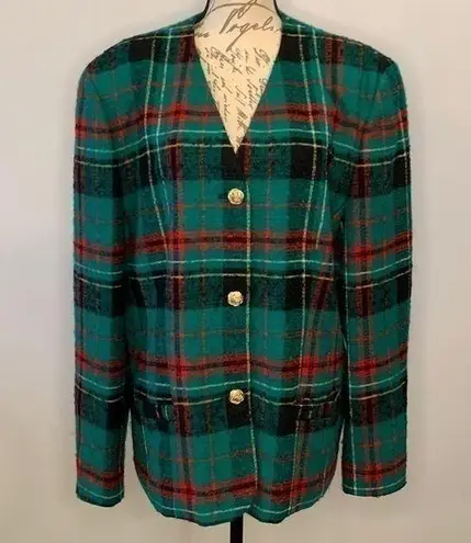 Pendleton Vintage wool tartan plaid jacket blazer size 20 tall 80’s/90’s Y2K