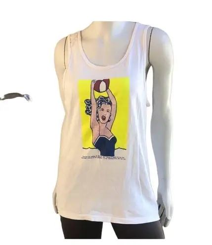 Fruit of the Loom  Girl with Ball 1961 Painting Recreation  '91 Tank Top Size L