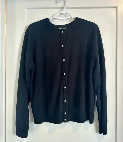 Sag Harbor Women’s Black Cardigan Size Large