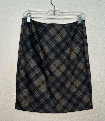 CAbi  Step Out Stretch Plaid Career Midi Pencil Skirt Sz 6 NWT Work Classic