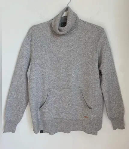 Sweaty Betty  Hampstead Cashmere Sweater Long Sleeve Turtleneck Gray Size Small