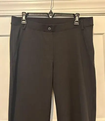 Yogipace Women Dress Yoga Pants Black Stretchy Sz XL Reg pocket button pull on