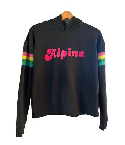 Pepe Jeans ANTHROPOLOGIE Alpine Back When Hoodie Sweatshirt Black Cotton Retro-chic XS EUC