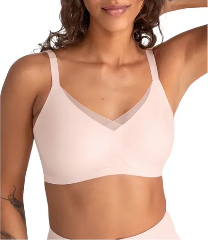 Honeylove Crossover Demi Bra Pink Size 1X Minimalist Foundation Classic Casual