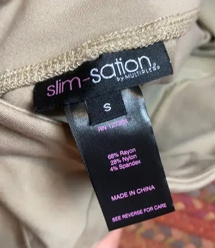 Multiples TAN BASIC SOFT STRETCHY LEGGINGS