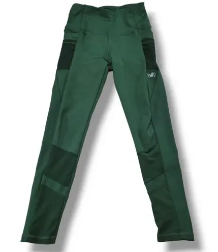 Body Glove Pants Size Small W24"xL24" High Waisted Leggings Ankle Leggings Green