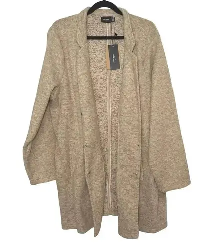 NWT Vera Moda Women’s Plus Size Brushed Katrine Coat Beige Size 18