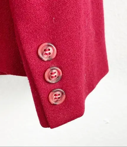 MS. SPORT 100% Wool Lined Single Button Blazer Jacket, Size Medium