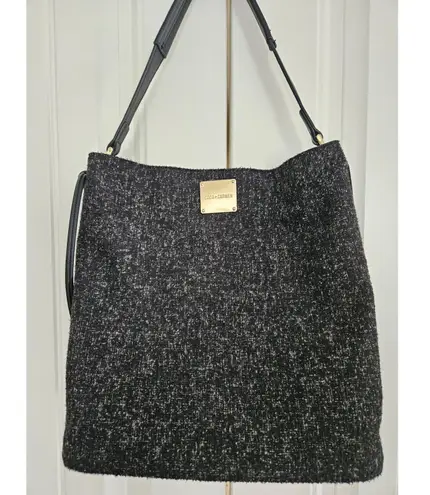 Coco + Carmen Tweed Black And Gold Shoulder Bag Used Once Or Twice