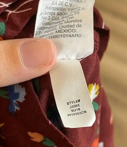 Madewell  button-front romper in painted carnations - Image 5