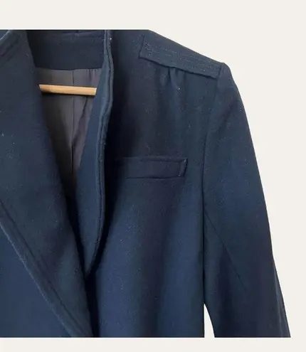 Vintage Navy Blue Wool Coat Size S