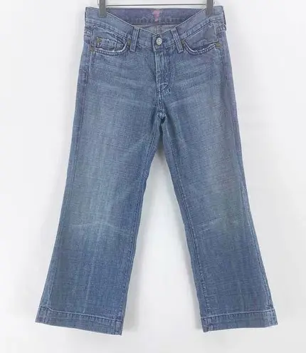 7 For All Mankind  Crop Dojo Light Wash Denim Jeans