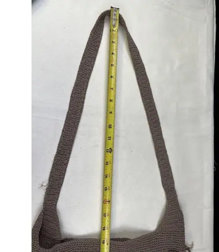 Handmade Vintage Women's Beige Bucket Shoulder Bag SKU 5180