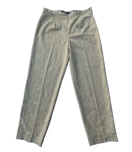 Josephine Chaus Vintage Nude Tan Floral Dress Pants