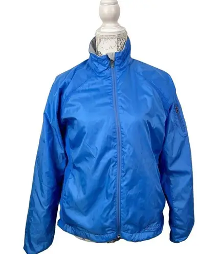 Marmot Women Lightweight Lined Packable Blue Hiking Jacket Size M