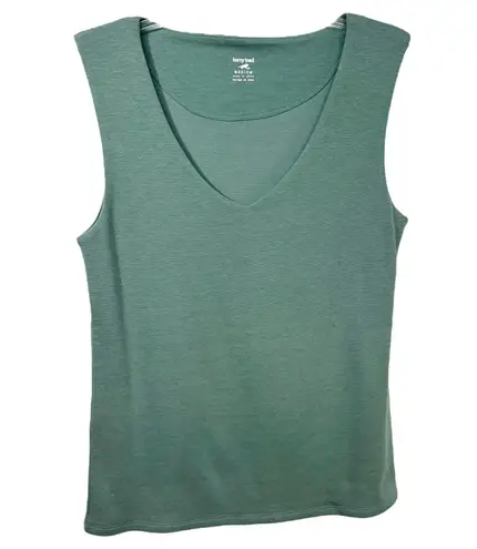 Horny Toad & Co Medium Tank Top Sleeveless V Neck Green Capsule Casual Knit 348