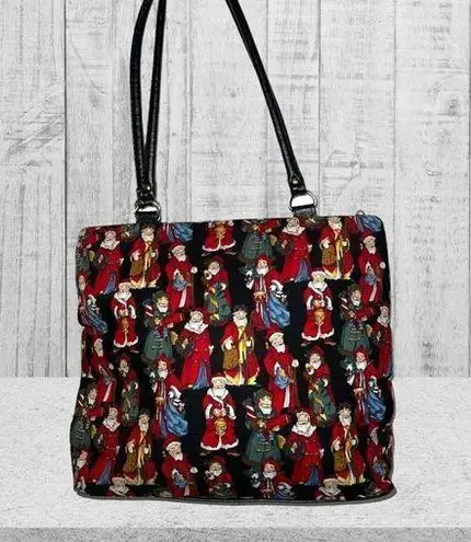 Adorable Santa Claus designed tote bag! Black