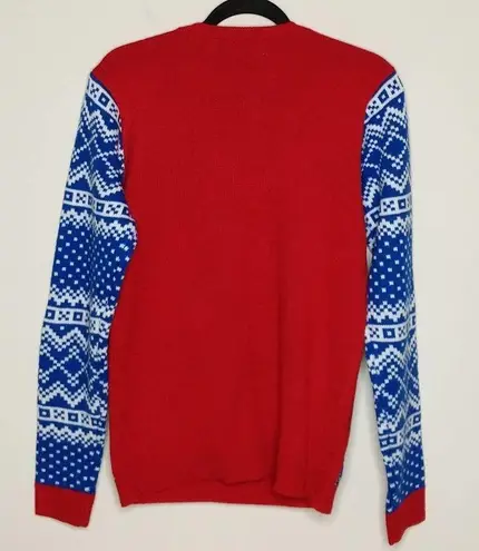 Jolly Sweaters Red and Blue Sweater Reindeer Camo and Plaid