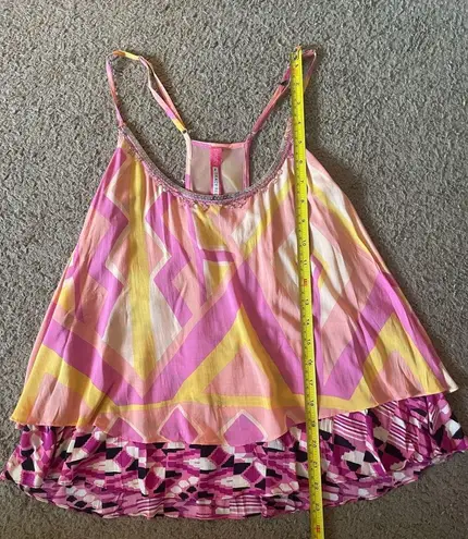 Plenty By Tracy Reese Spaghetti Strap Tank Top with Sequins