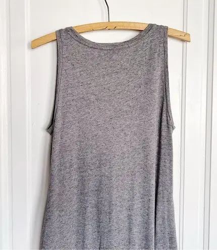 Free Fly • Bamboo Heritage Midi Dress maxi tank jersey knit Heather Flint grey Gray