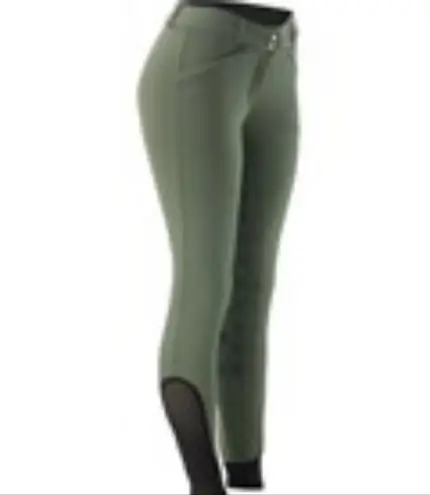 Equestrian Silicone Knee Full Seat Breeches Gray Size 12