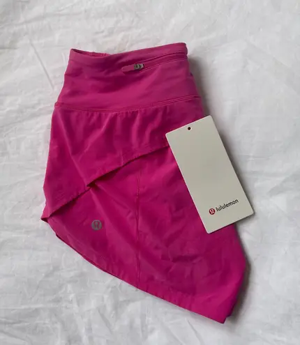 Lululemon Sonic Pink Speed Up MR Short 4”