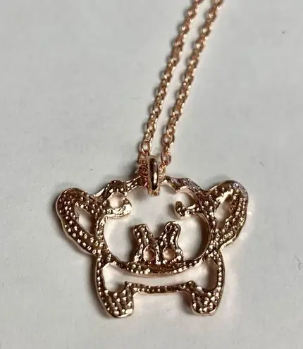 NEW “When Pigs Fly” fashion rose gold necklace