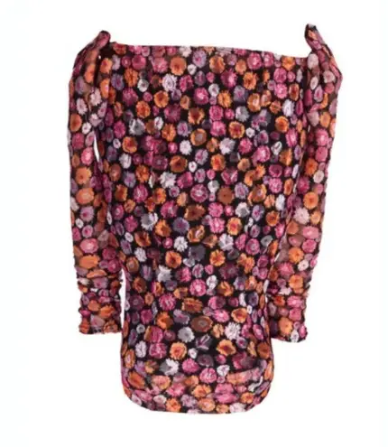 NWOT MISCREANTS Cupid Mini Dress in Orange Pink Lace Multiple Size 8