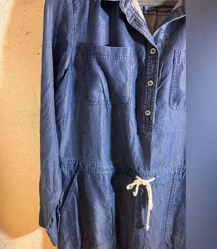 Orvis Blue Jean Jacket with Rolled Sleeves and Waist Tie