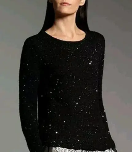 Narciso Rodriguez Crewneck Sweater Black Sequin S