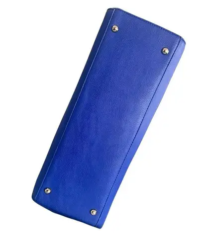 Royal Blue Faux Leather Large Women Satchel NWT