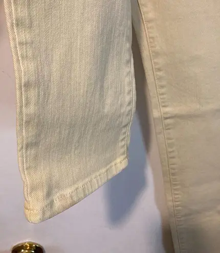 Twin Set junior ladies size 16 beige cream tapered slim leg super stretch jeans