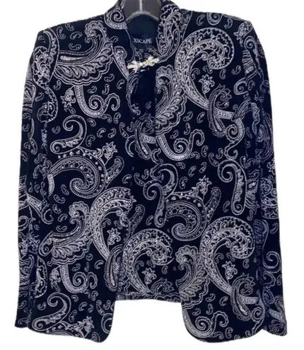 XScape NWT 2-Pc Set Silver glitter sparkle jacket shell