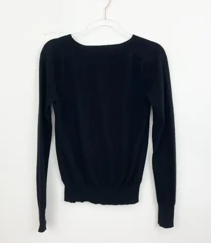 Helmut Lang Black Beauteu Neck Sweater