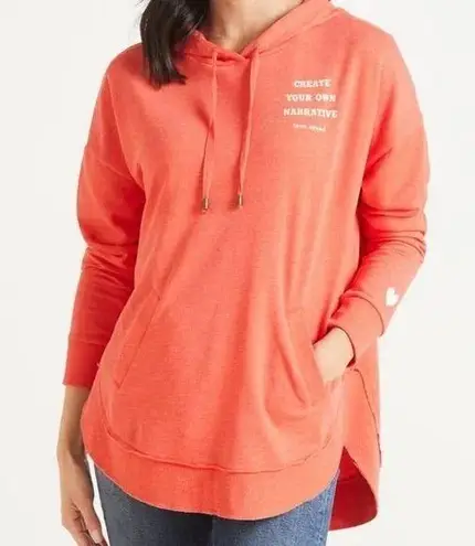 Evereve x Love Squad by Ally Love Women's Coral Hoodie Size XS Oversized
