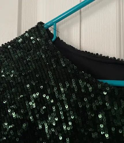 Cable & Gauge Green Sparkle Dress