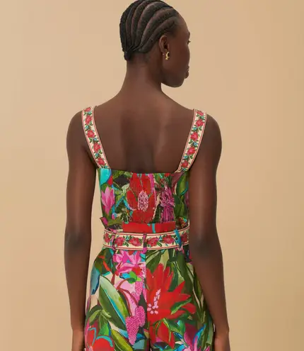 Farm Rio FLORAL ROMPER - SIZE SMALL- NWOT