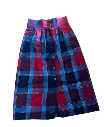 Taylor & Spencer Red Maroon Blue Purple Black Plaid A