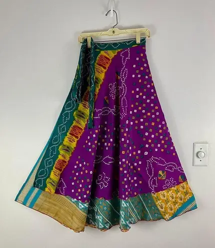 Reversible Maxi Wrap Skirt BINS819